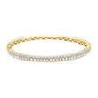 Golden bangle for ladies with diamonds