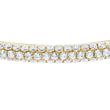 Golden bangle for ladies with diamonds