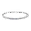 Diamond bangle in white gold or platinum, lab grown