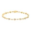 Gold bracelet drop with diamonds for ladies