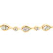 Gold bracelet drop with diamonds for ladies