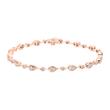 Tropfen Armband aus Roségold, lab grown Diamanten