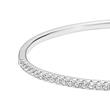 Ladies' bangle with diamonds in white gold or platinum