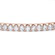 Hinged diamond bangle in rose gold, lab grown