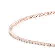 Pulsera Rivière con 100 diamantes en oro rosa