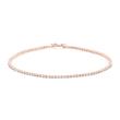 Lab grown rose gold tennis bracelet for women