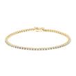 Ladies' rivière bracelet in gold with diamonds