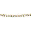 Ladies' rivière bracelet in gold with diamonds