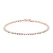 Roségouden rivière armband met labgekweekte diamanten