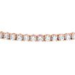 Tennis bracelet with diamonds in rose gold