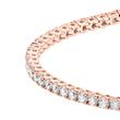 Tennis bracelet with diamonds in rose gold