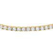 Golden Rivière bracelet with diamonds for women