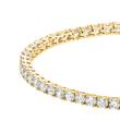 Golden Rivière bracelet with diamonds for women