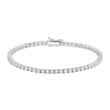 Diamond tennis bracelet in white gold or platinum