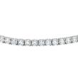 Diamond tennis bracelet in white gold or platinum