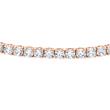 Rose gold rivière bracelet with diamonds for women