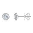 Ear studs in 18K white gold with Lab grown diamond