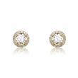 Stud earrings in 585 gold with diamonds