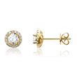 Stud earrings in 585 gold with diamonds