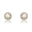 Ladies stud earrings in 585 gold with diamonds