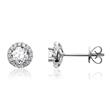 585 white gold stud earrings for ladies with diamonds