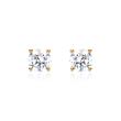 Lab Grown Diamond Stud Earrings In 14K Gold For Ladies