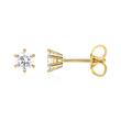 Ladies Ear Studs In 14K Gold With Lab Grown Diamond