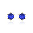 Sapphire stud earrings for ladies in 14K yellow gold