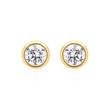 Stud earrings for ladies in 14K gold with Lab grown diamond