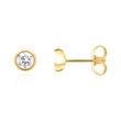 Stud earrings for ladies in 14K gold with Lab grown diamond