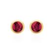 Ruby ear jewellery for ladies in 14-carat gold