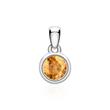 14K white gold pendant with citrine