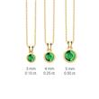 14-carat gold emerald pendant