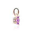 Necklace in 14K rose gold with amethyst