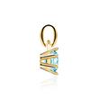 14-carat gold necklace with blue topaz