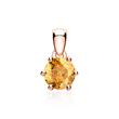 14K rose gold necklace with citrine
