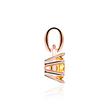 14K rose gold pendant for necklaces with citrine