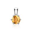 14-carat white gold pendant with citrine