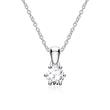 Pendant for ladies in 14ct white gold with diamond