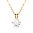Necklace For Ladies In 14ct Gold With Diamond