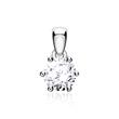 Diamond pendant for ladies in 14ct white gold