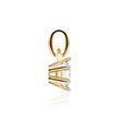 14K gold pendant with diamond, Lab grown