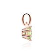 Pendant for necklaces in 14 carat rose gold with peridot