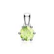 14-carat white gold necklace with peridot