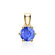 Sapphire pendant for necklaces in 14K gold