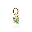 14-carat gold necklace with emerald
