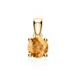 14-carat gold chain with citrine pendant