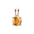 Necklace In 14K Rose Gold With Citrine