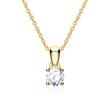Ladies necklace in 14 carat gold with diamond