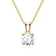 14ct gold pendant for ladies with diamond